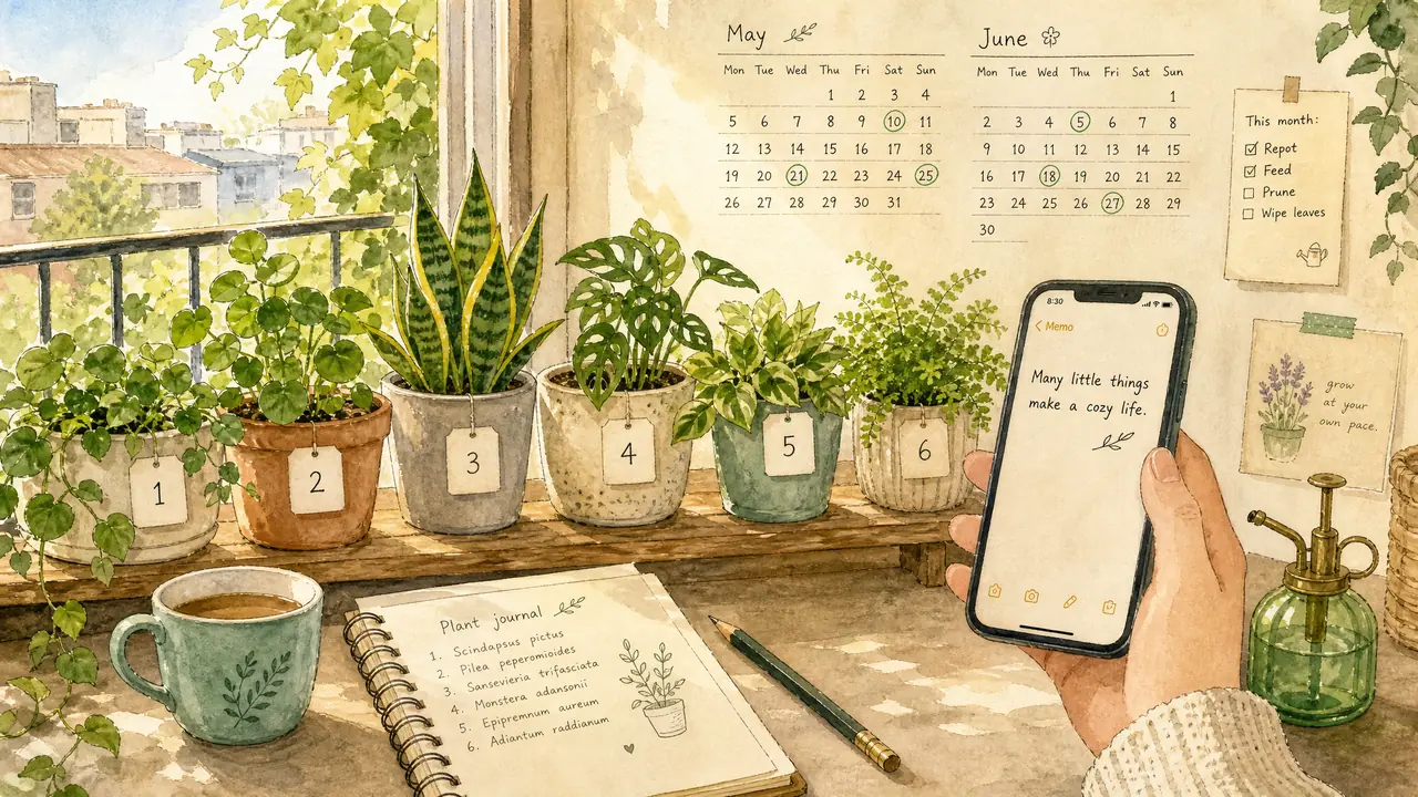 绿植浇水记录怎么做？记两个月，你会发现自己一直浇错的盆