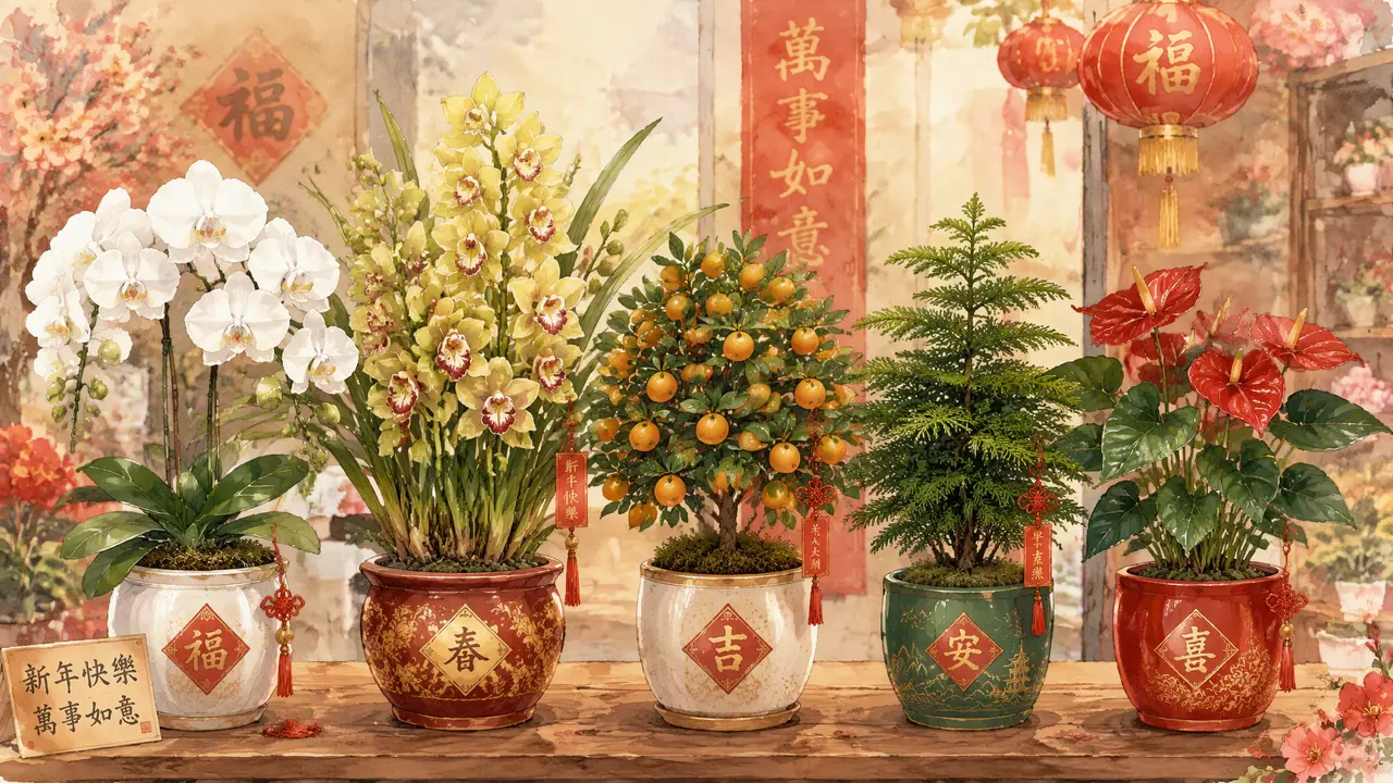 绿植新年布置提前买才不亏：5种年宵花的花期价格与档期账
