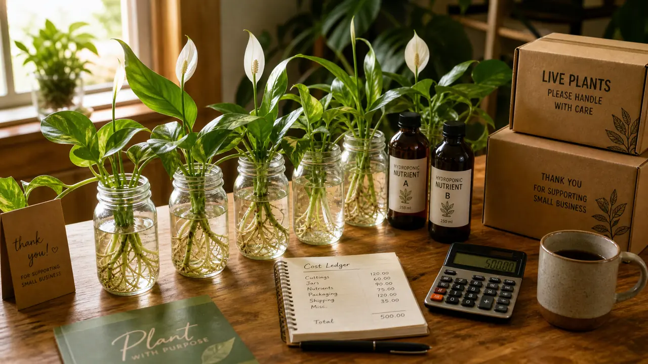 卖水培绿植赚钱吗？把一单成本和损耗算给你看