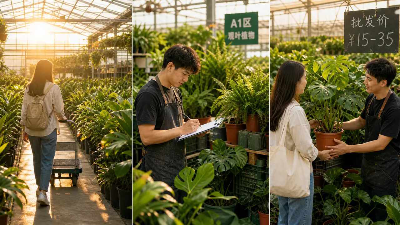 盆栽绿植批发市场怎么逛？第一次拿货的时段、开单和砍价