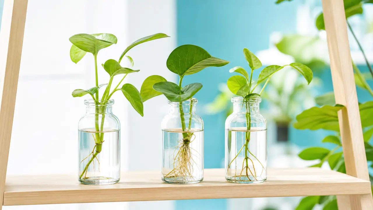 水培生根绿植怎么插才活？先守住水温换水和切口这三关