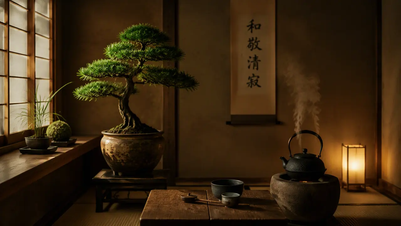 茶室室内绿植怎么摆？一主景两配景，留白才是茶室的规矩
