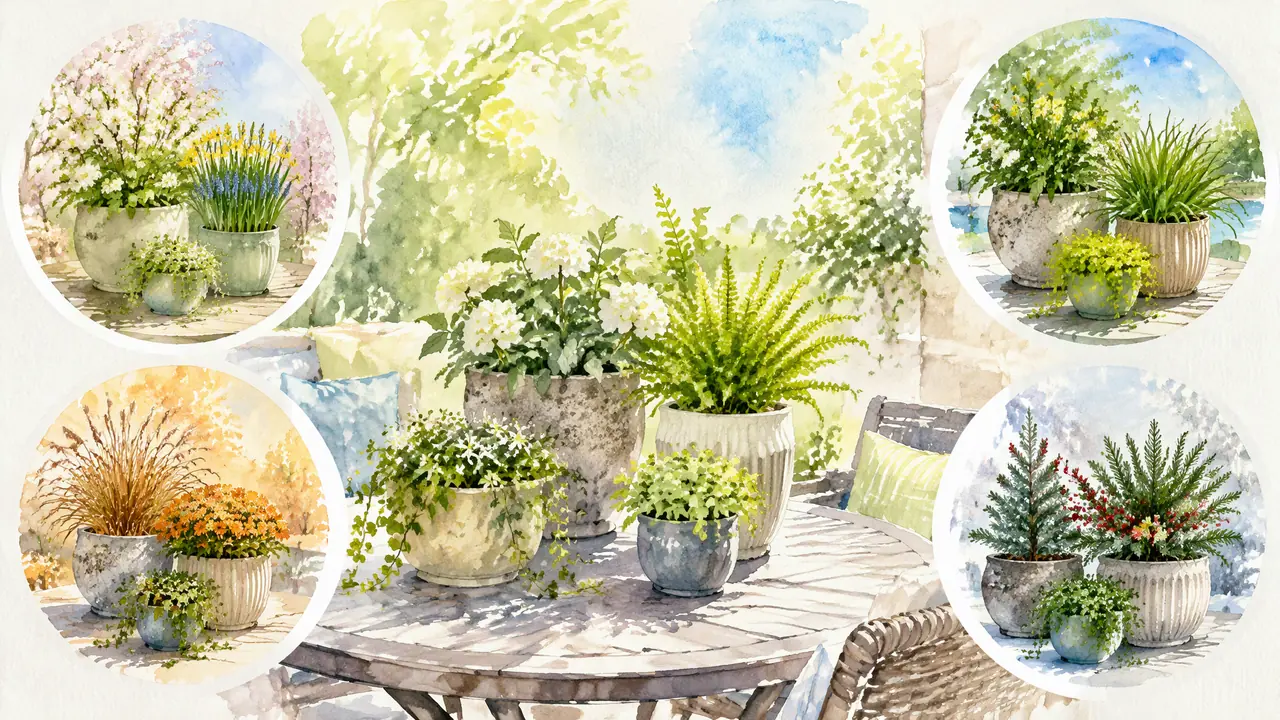 户外桌面绿植怎么选？耐晒防风和四季轮换的实战记录